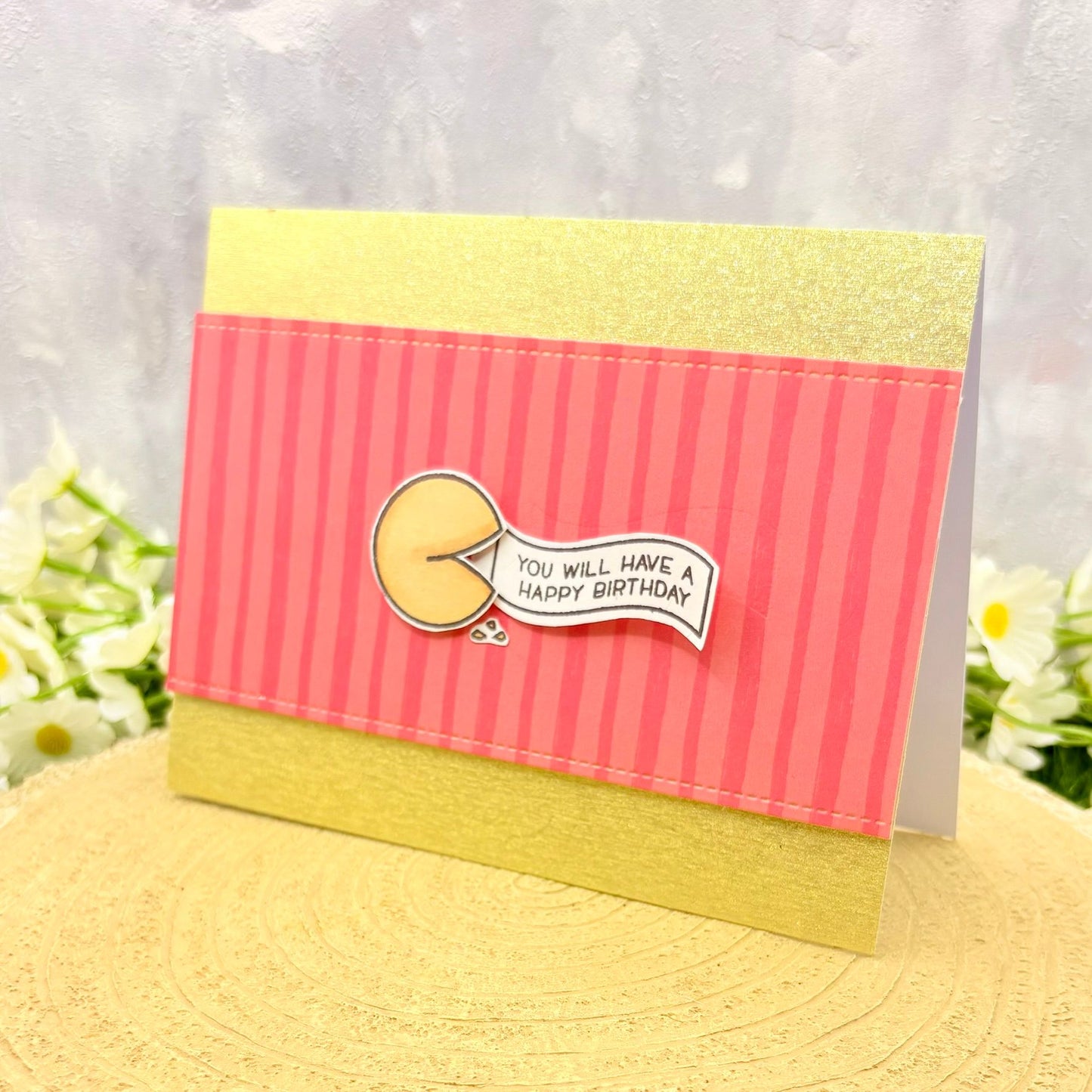 Fortune Cookie Reveal Handmade Birthday Card-2