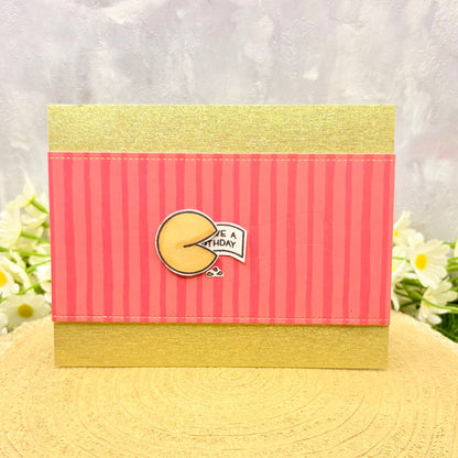 Fortune Cookie Reveal Handmade Birthday Card