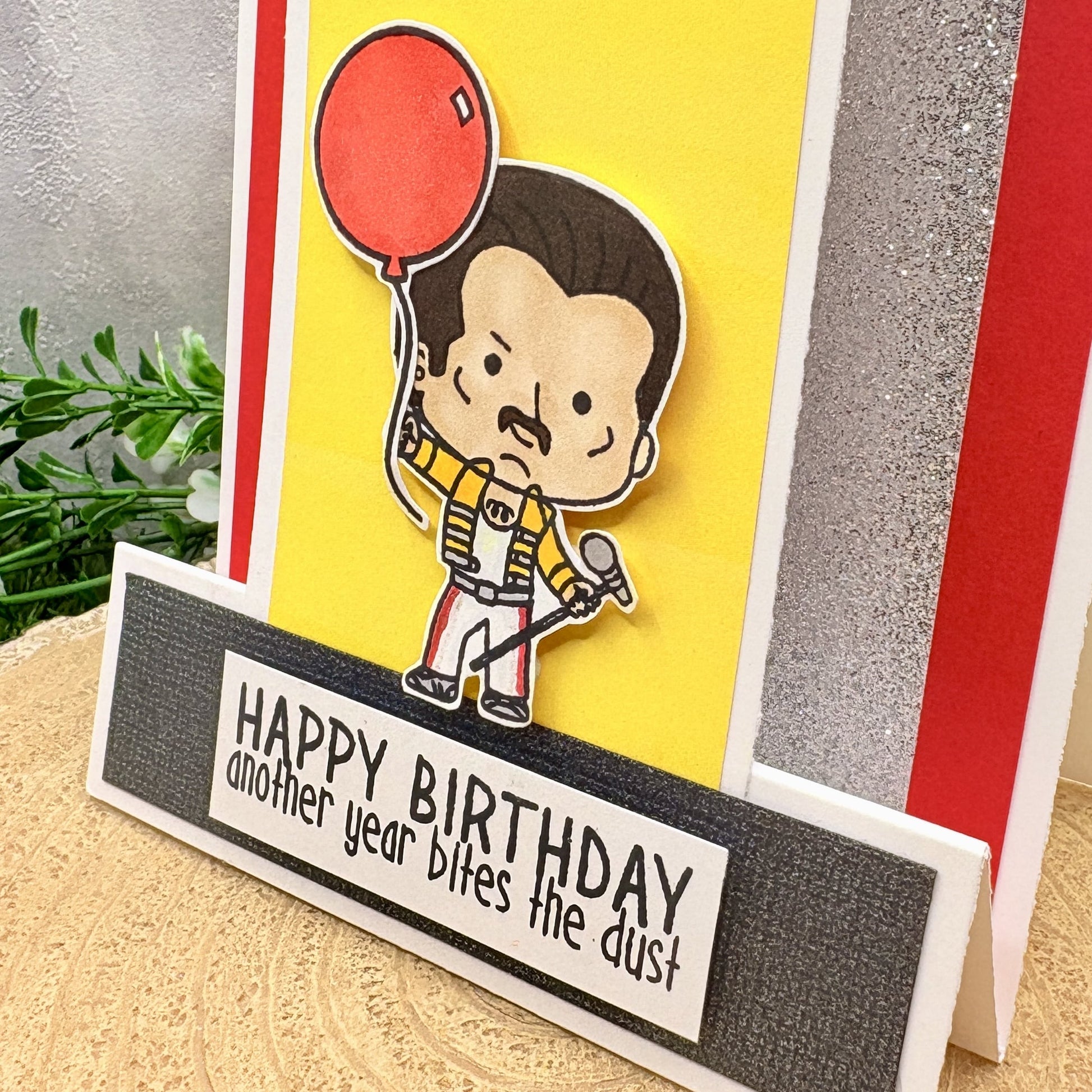 Freddie Singer Character Handmade Birthday Card-2