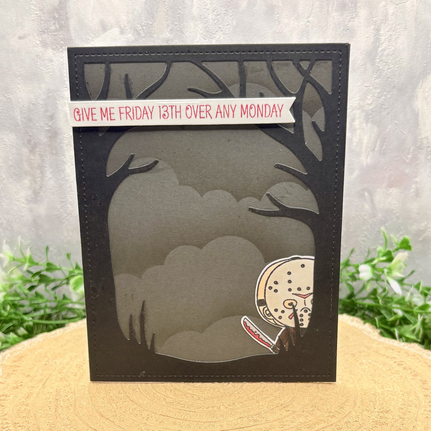 Friday 13th Handmade Character Themed Card