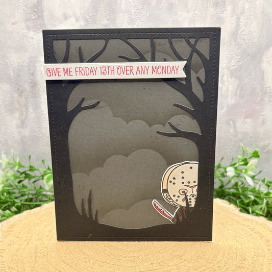 Friday 13th Handmade Character Themed Card