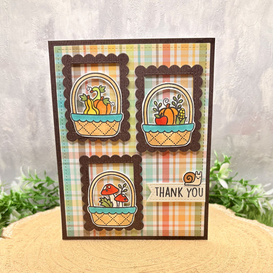 Fruit Bowl Frames Handmade Thank You Card