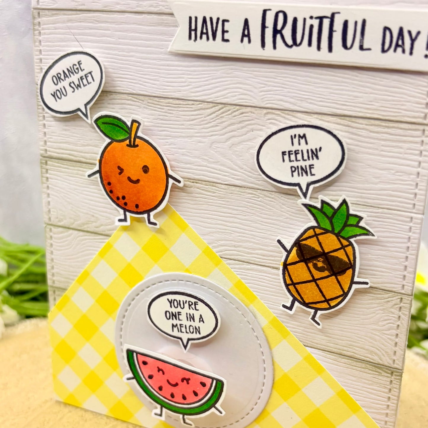 Fruit Jokes Handmade Birthday Card-2