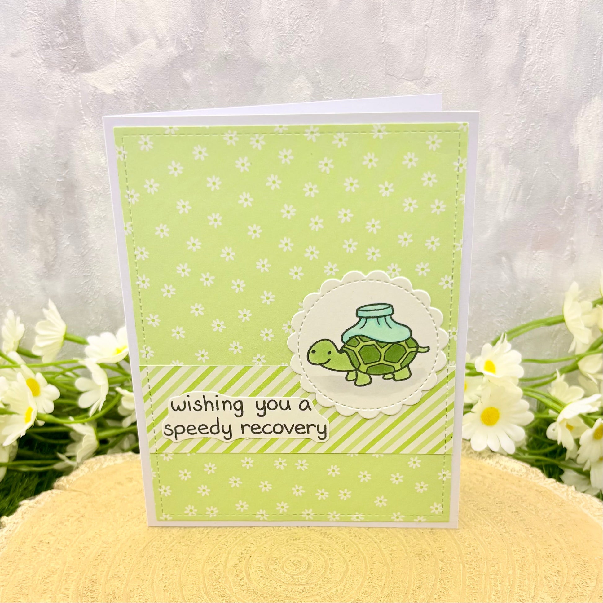 Funny Tortoise Speedy Recovery Get Well Soon Card-1