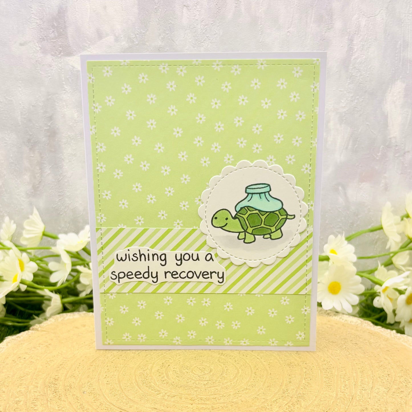 Funny Tortoise Speedy Recovery Get Well Soon Card
