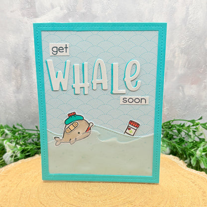 Get Whale Soon Handmade Get Well Card