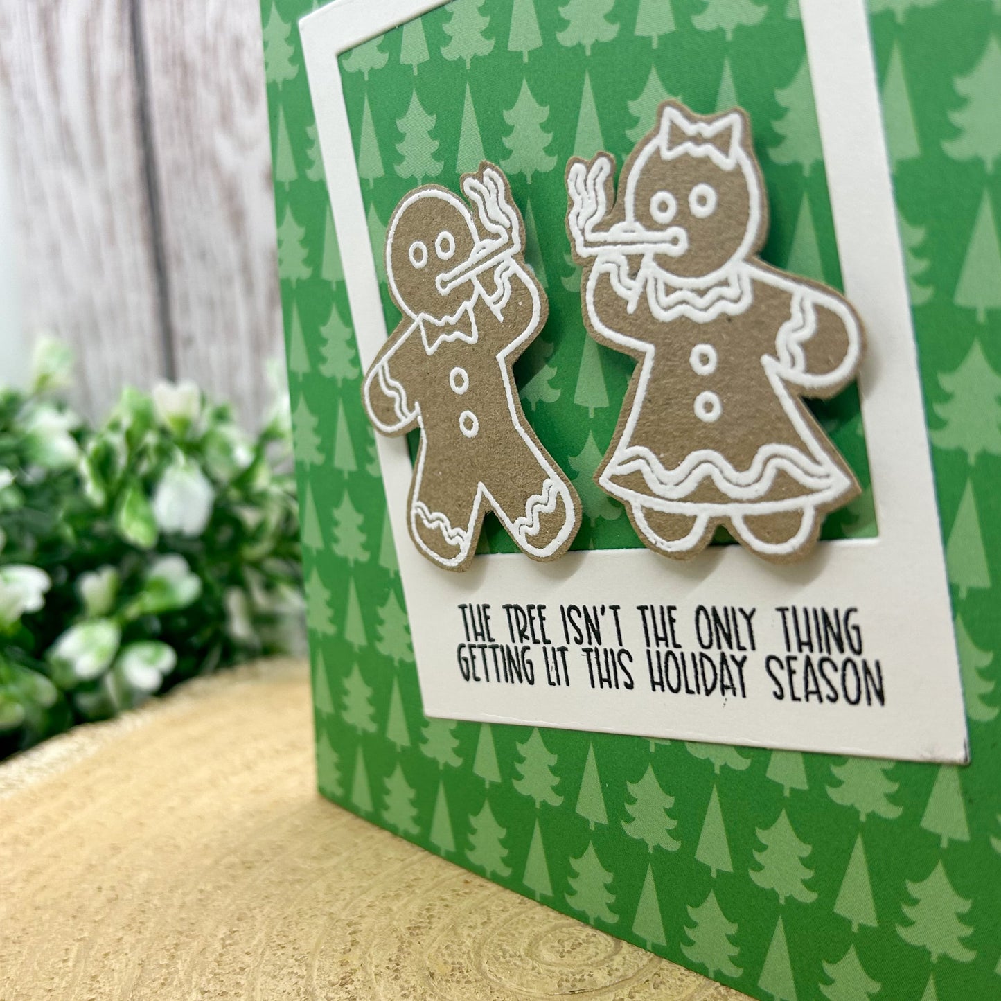 Getting Lit Stoned Gingerbread Funny Handmade Christmas Card-2