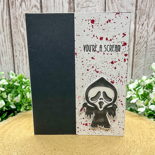 Ghostface You're A Scream Handmade Character Card