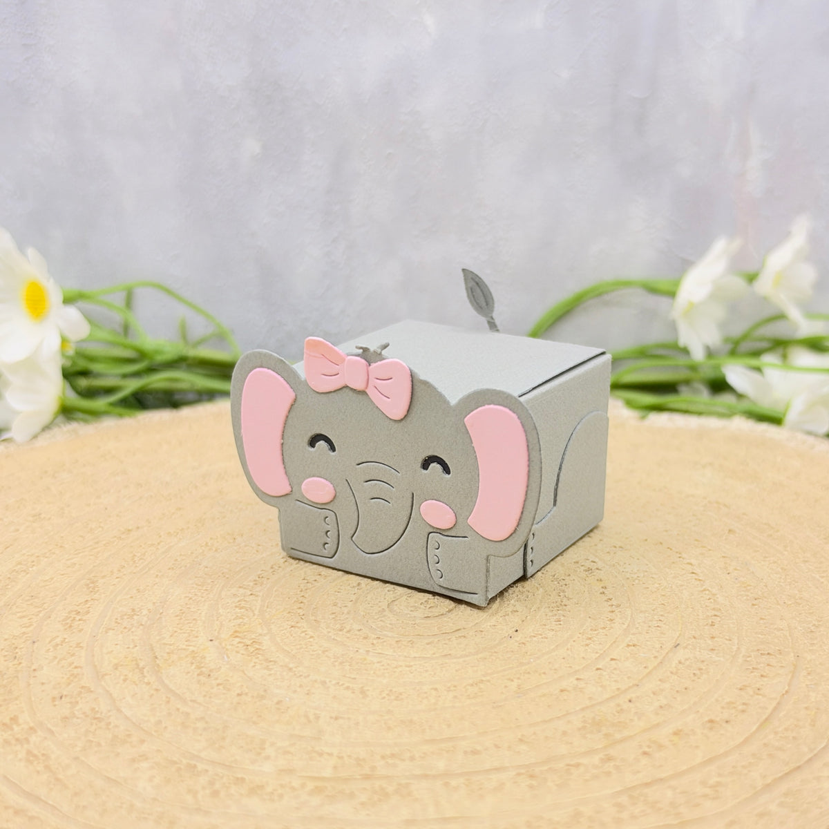 Girl Elephant Miniature Gift Box