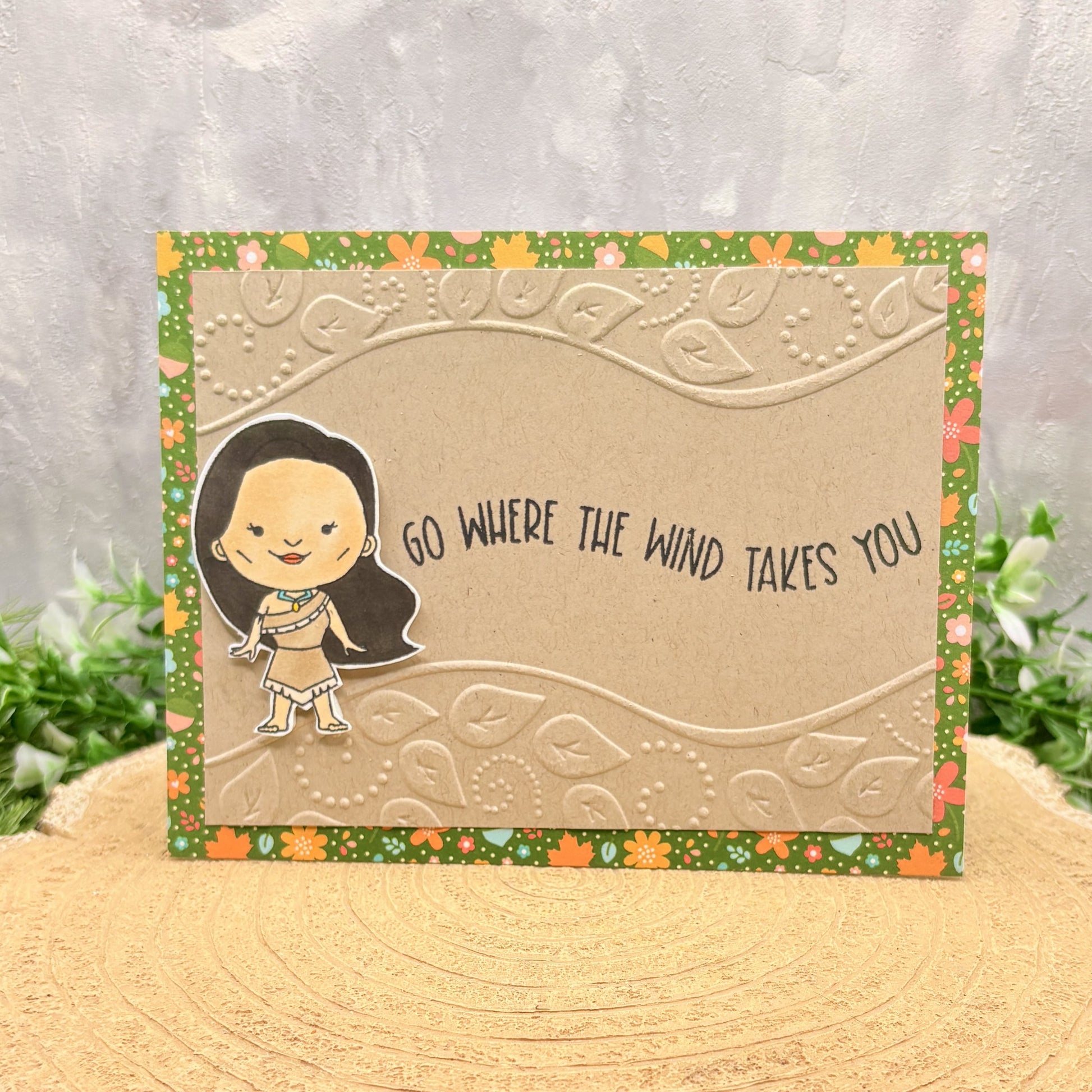 Go Where The Wind Takes You Handmade Character Card