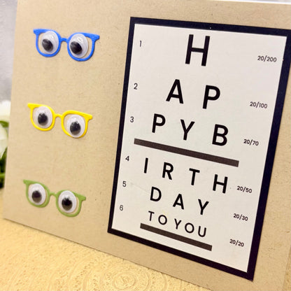 Googly Eyes Test Handmade Birthday Card-2