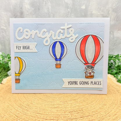 Graduation Congrats You're Going Places Handmade Card (3 Designs to Choose From)