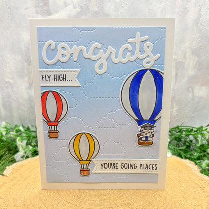 Graduation Congrats You're Going Places Handmade Card (3 Designs to Choose From)