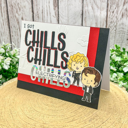 Grease Couple I Got Chills Handmade Character Card