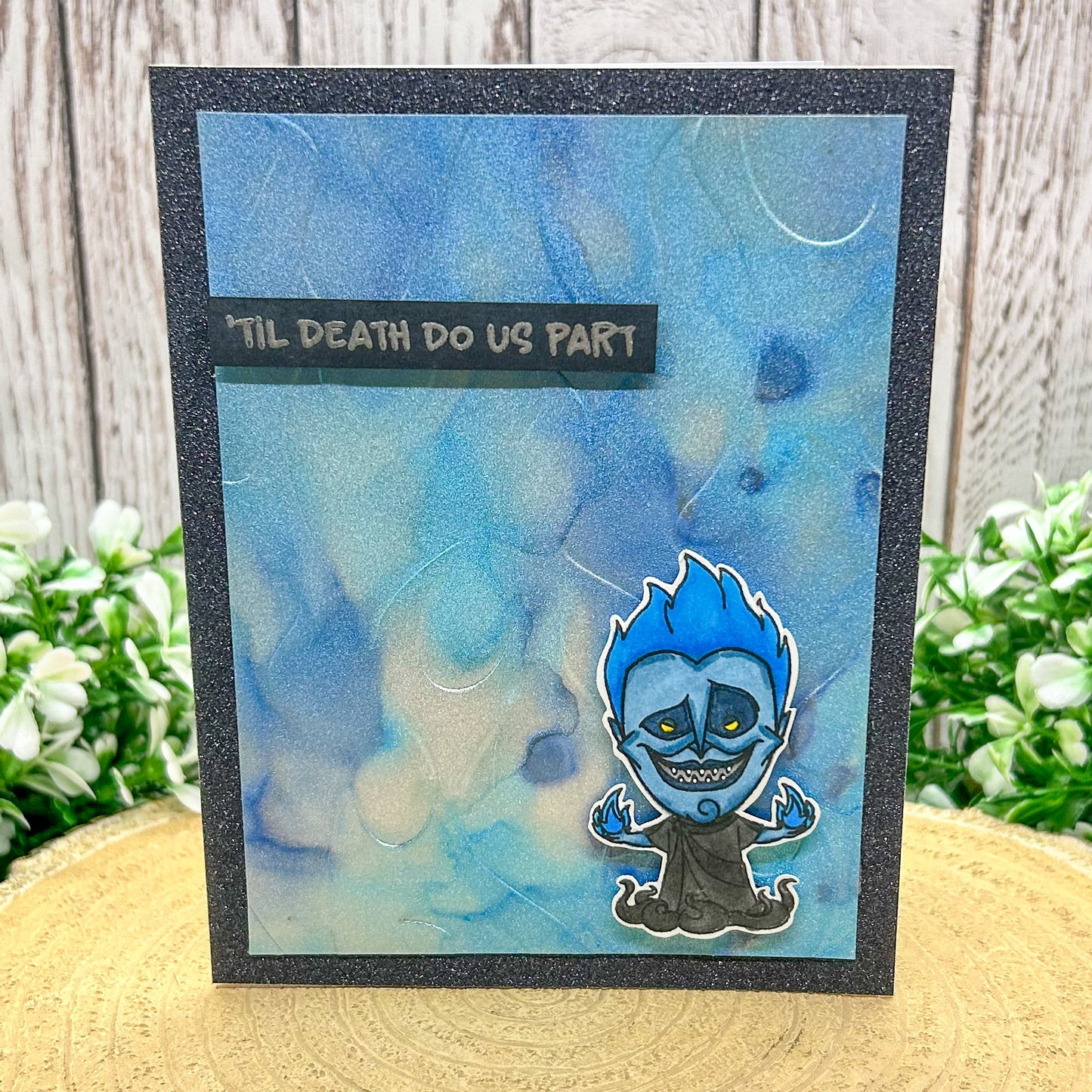 Hades Til Death Do Us Part Handmade Character Themed Card