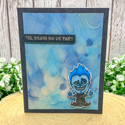 Hades Til Death Do Us Part Handmade Character Themed Card