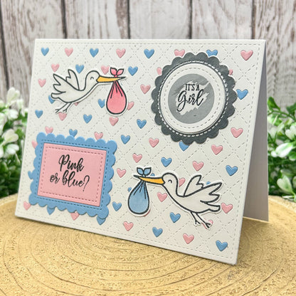 Handmade Gender Reveal Scratch Off Card