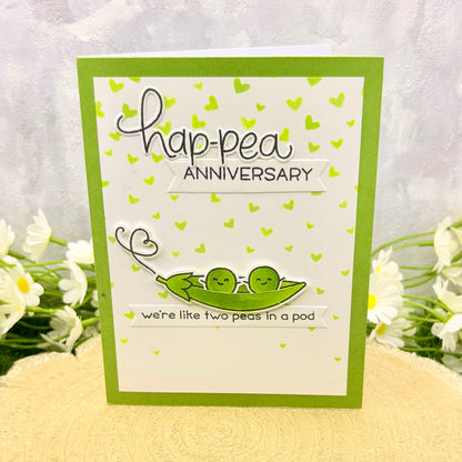 Hap-pea Anniversary Peas In A Pod Handmade Card-1