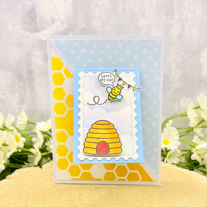 Happy Bee Day Handmade Birthday Card