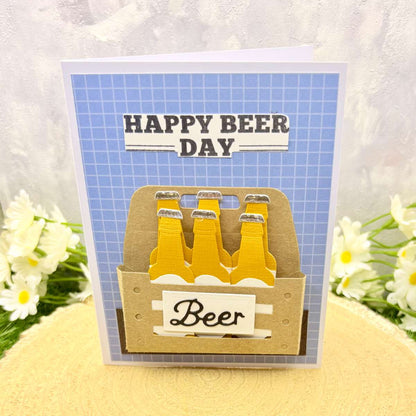 Happy Beer Day Handmade Birthday Card-2