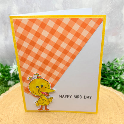 Happy Bird Day Handmade Character Birthday Card-2