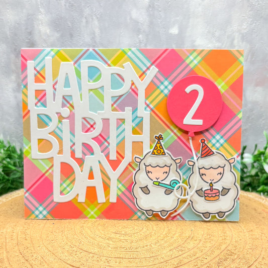 Happy Birthday 2 Ewe Handmade Birthday Card