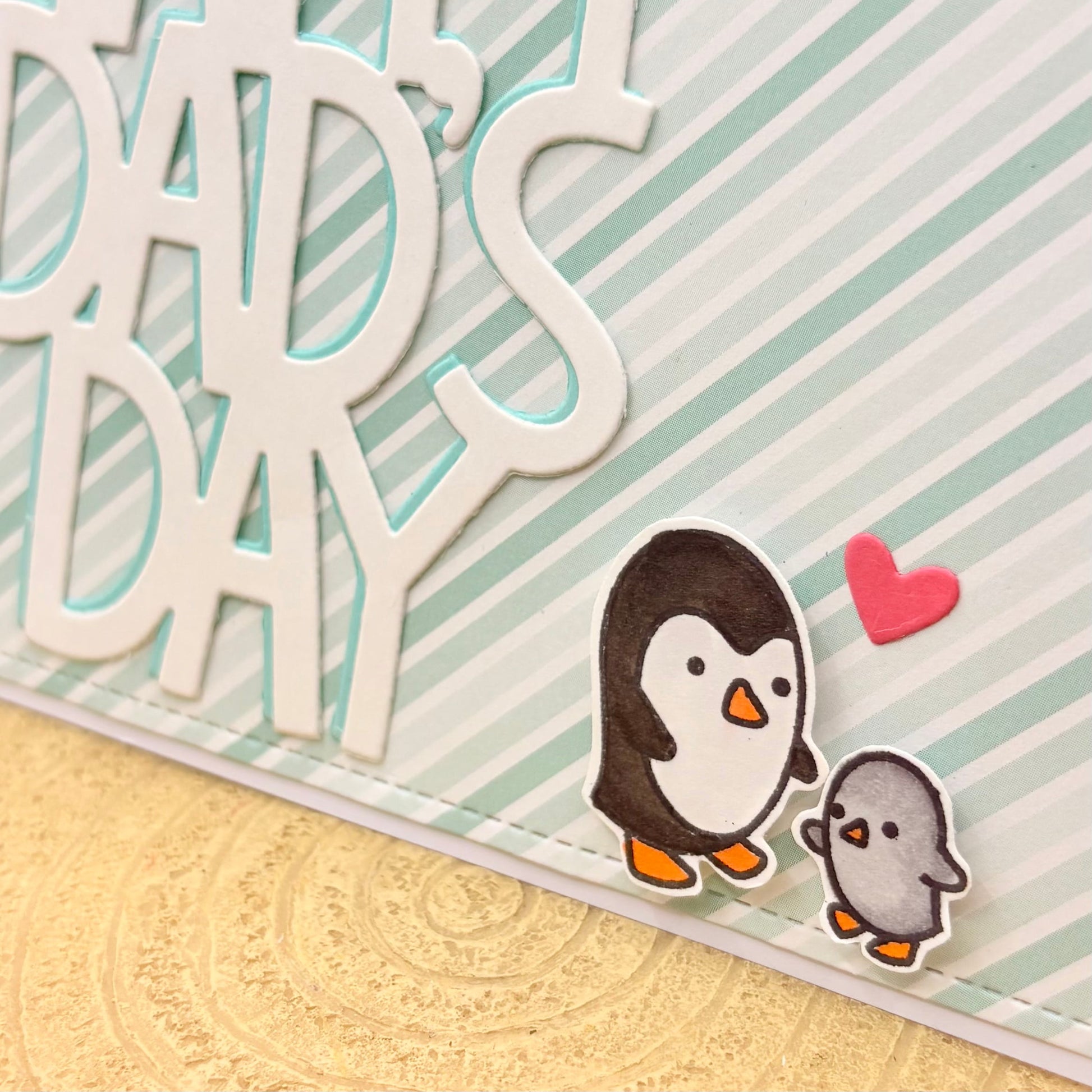 Happy Dad's Day Penguin Handmade Father's Day Card-2