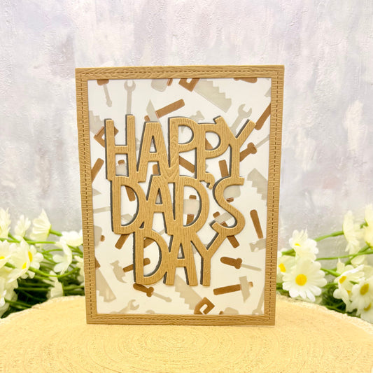 Happy Dad's Day Tools Handmade Father's Day Card