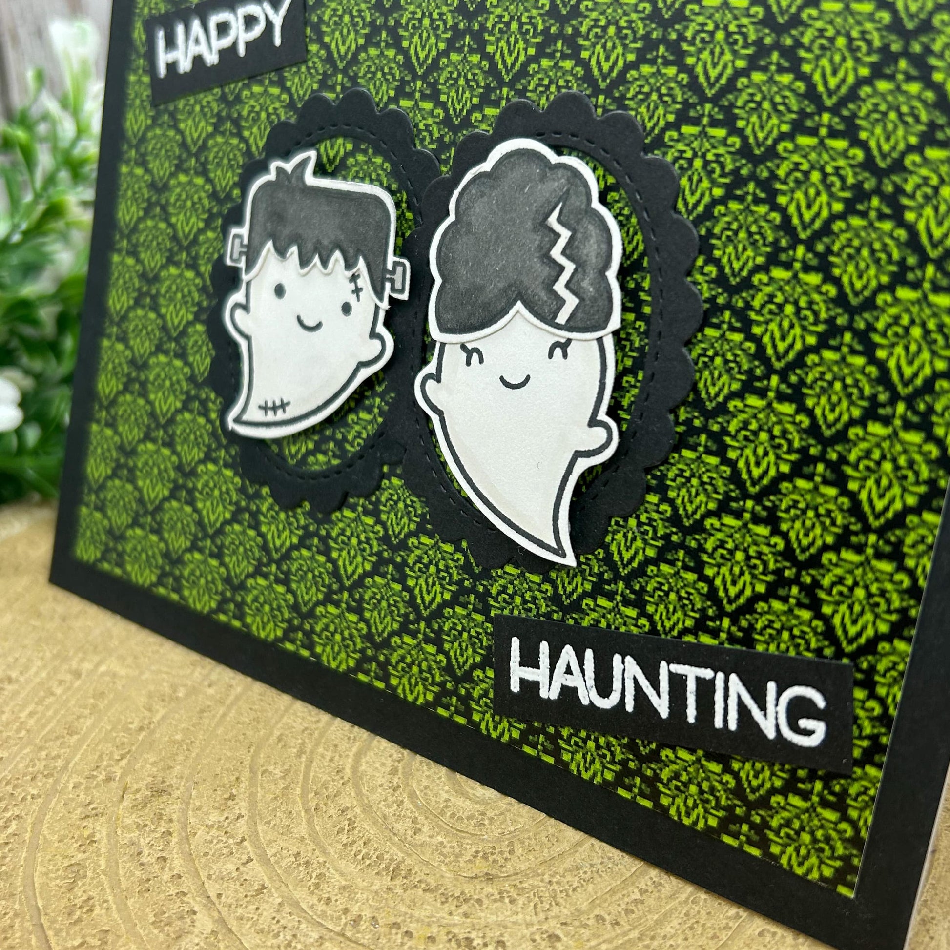 Happy Haunting Ghost Couple Funny Handmade Halloween Card-2