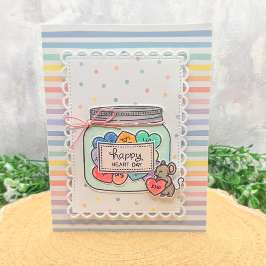 Happy Heart Day Handmade Card