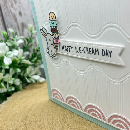 Happy Ice Cream Day Handmade Card-2