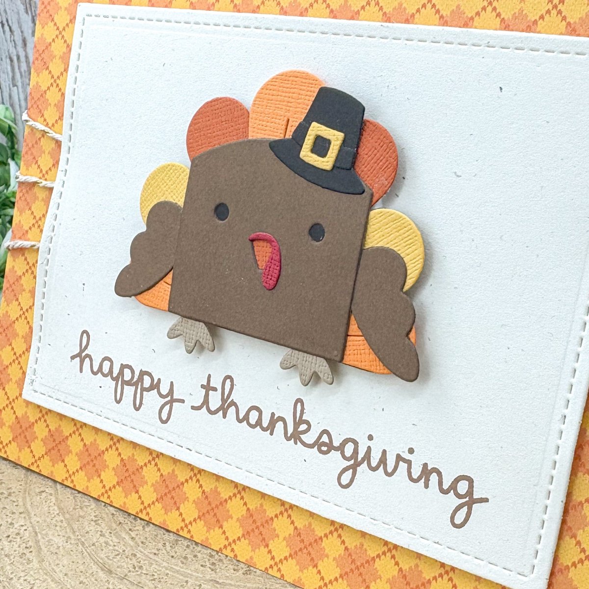 Happy Thanksgiving Turkey Handmade Card-2