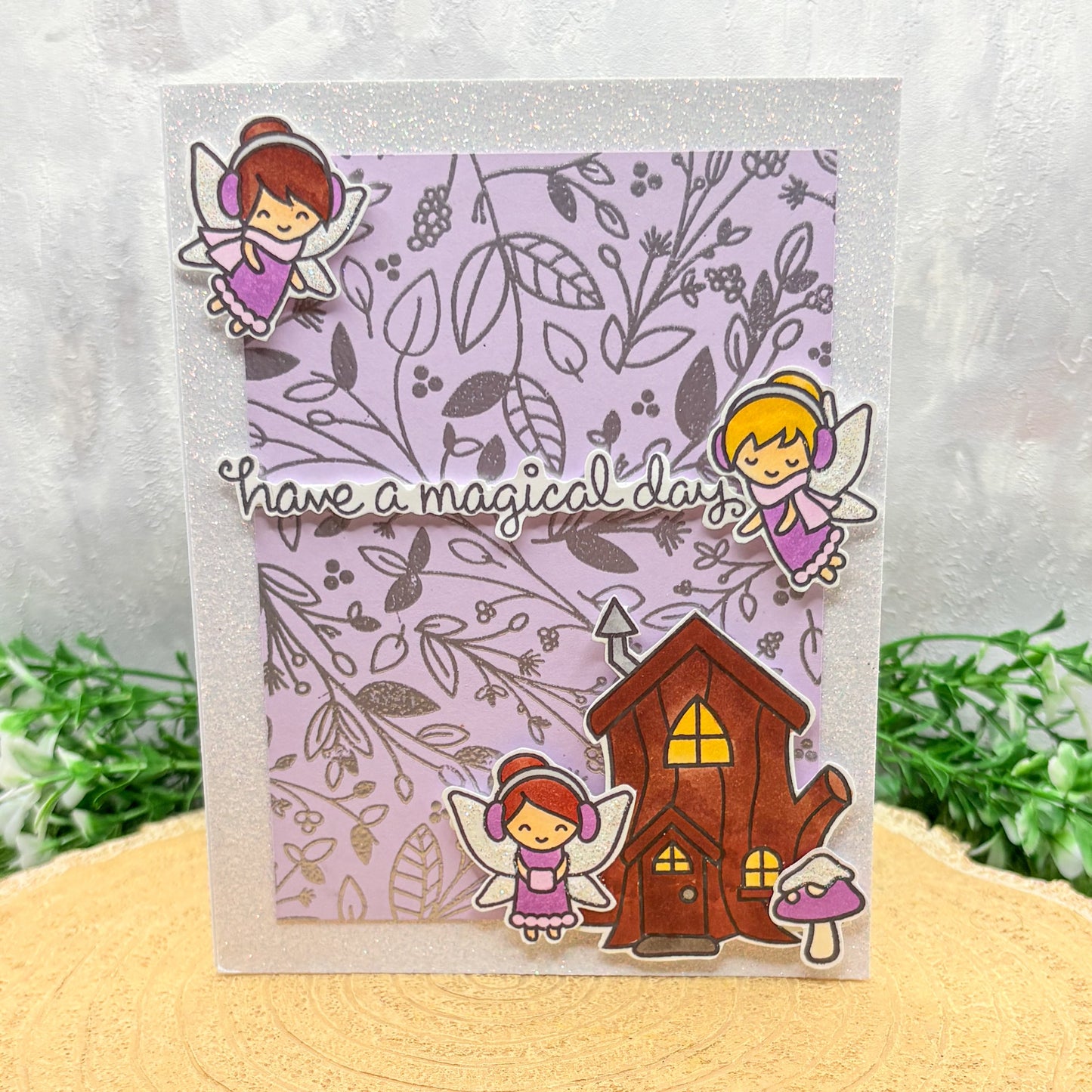 Have A Magical Day Fairies Handmade Birthday Card