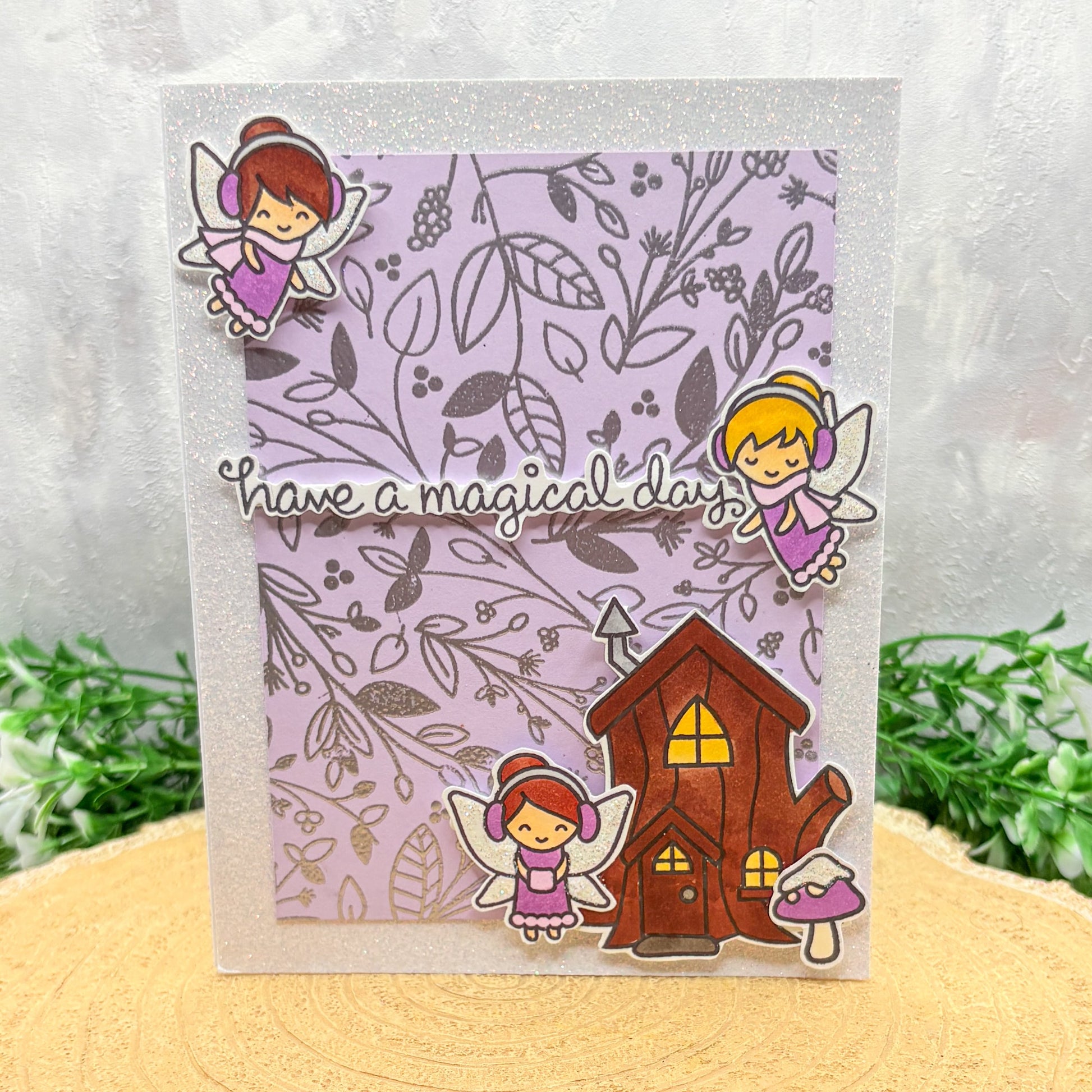 Have A Magical Day Fairies Handmade Birthday Card