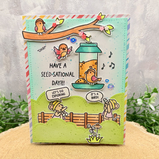 Have A Seed-sational Day Handmade Birthday Card