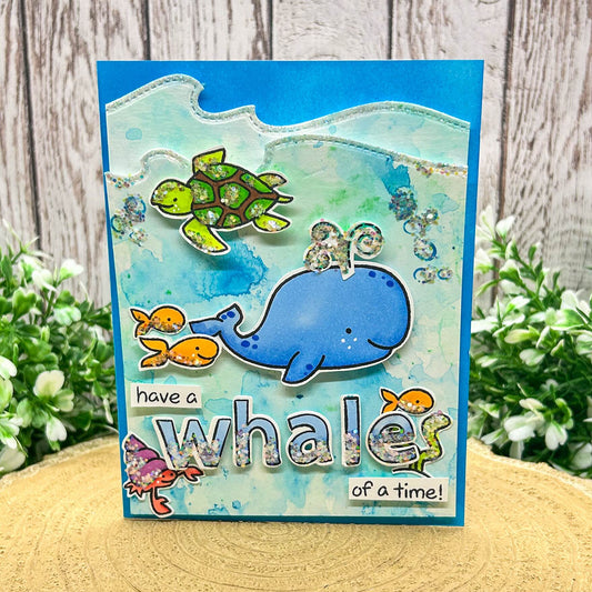 Have A Whale Of A Time Handmade Birthday Card