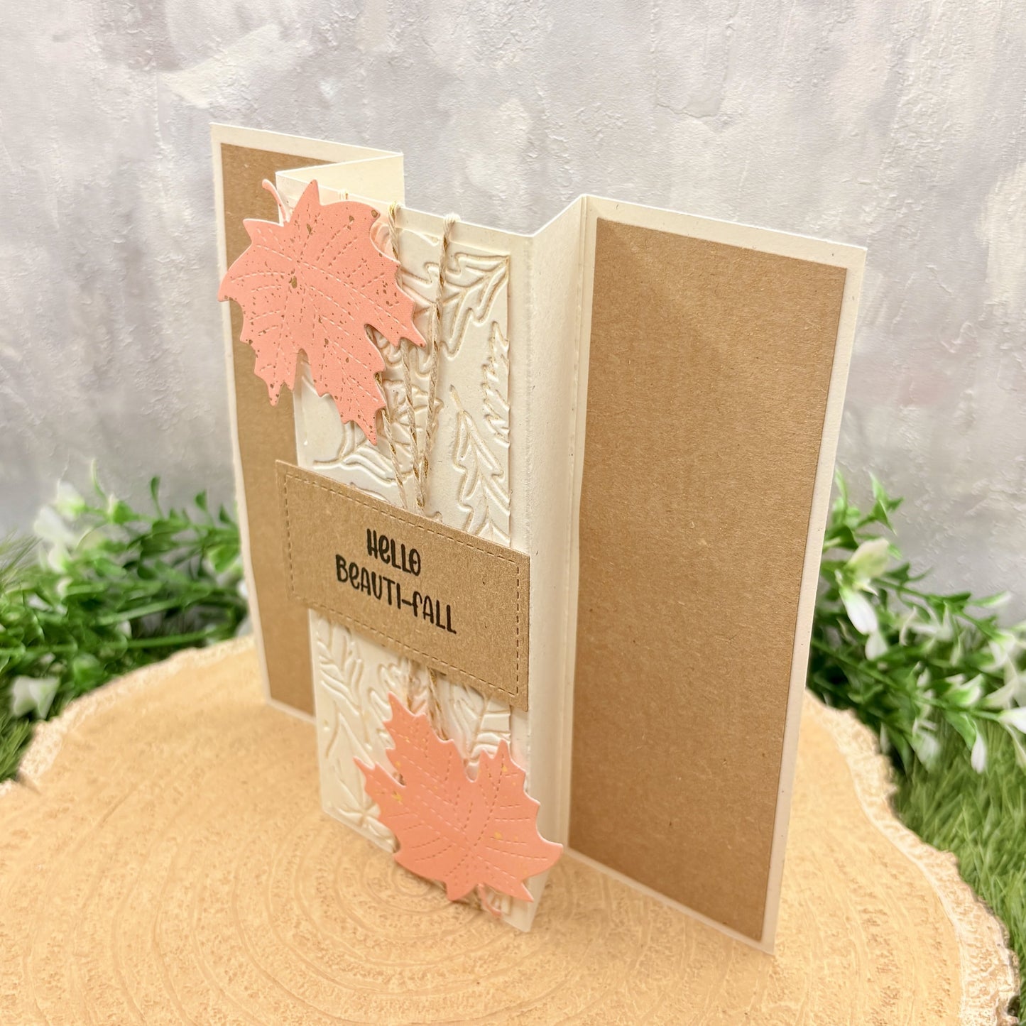 Hello Beauti-Fall Autumn Themed Handmade Card-2