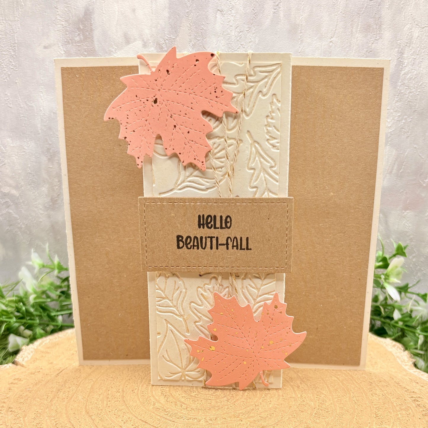 Hello Beauti-Fall Autumn Themed Handmade Card