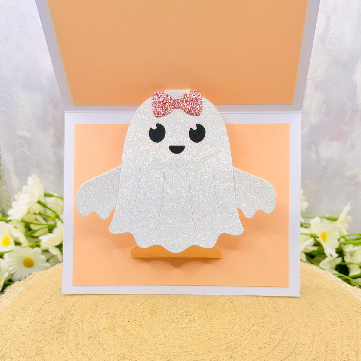 Hello Boo-tiful Pop Up Ghost Handmade Halloween Card-1