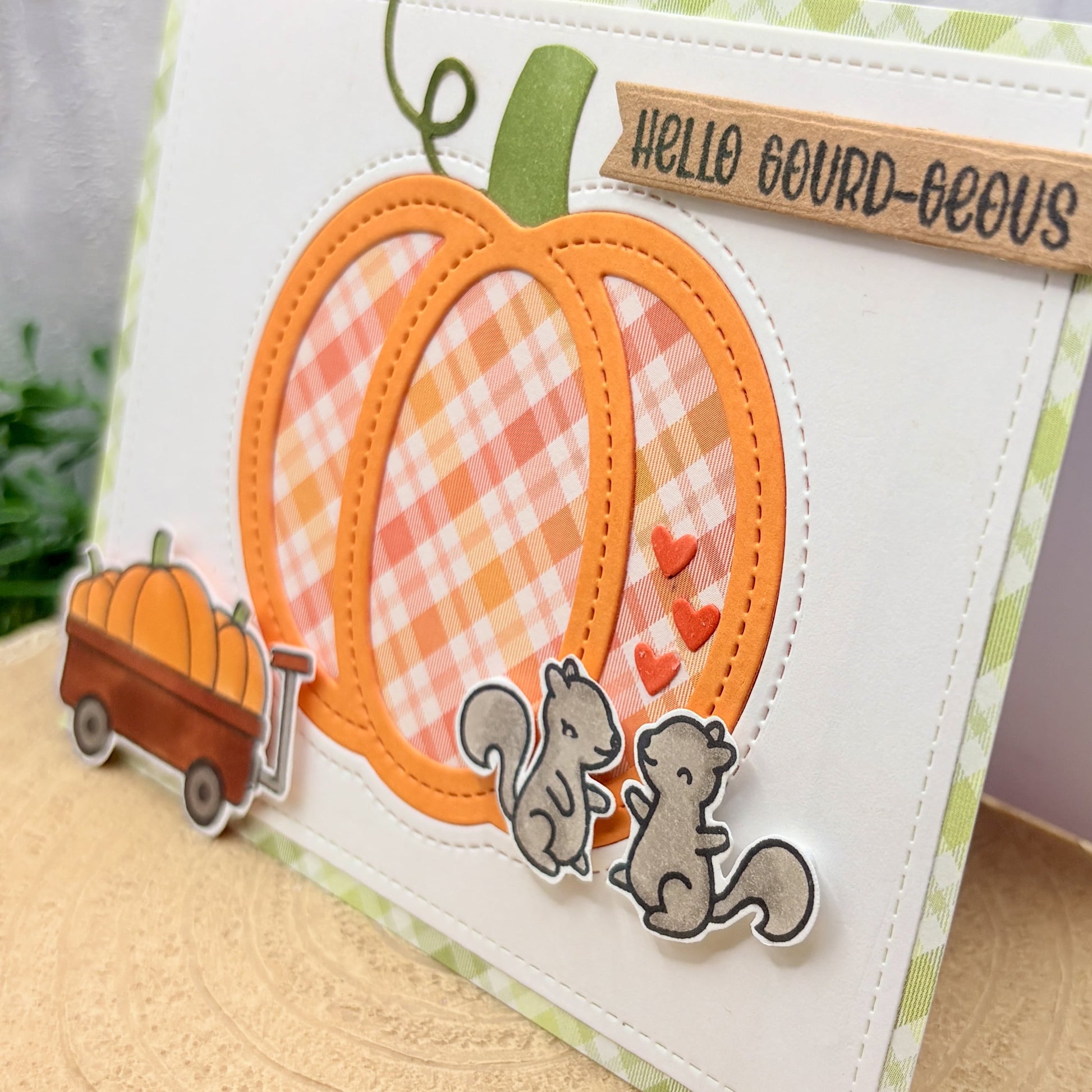 Hello Gourd-geous Funny Pun Handmade Card-2