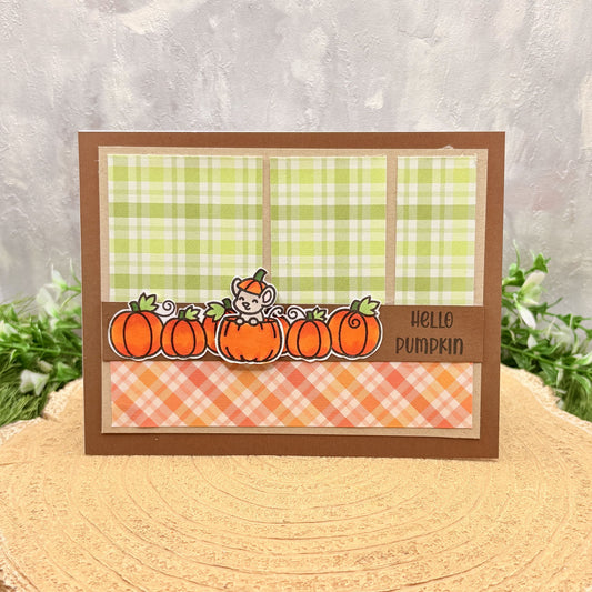Hello Pumpkin Handmade Card