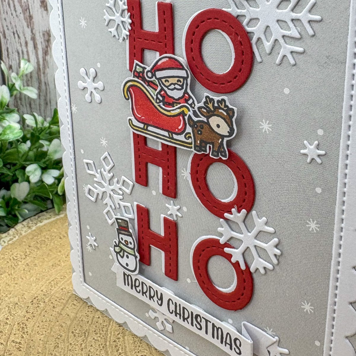Ho Ho Ho Santa Handmade Christmas Card-2