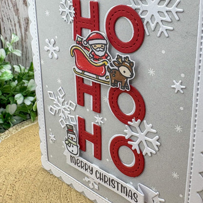 Ho Ho Ho Santa Handmade Christmas Card-2