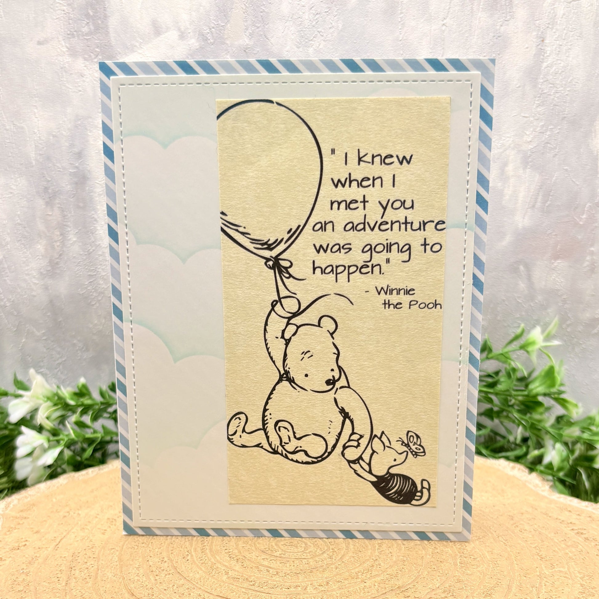 Honey Bear Cartoon Quote Handmade Character Card