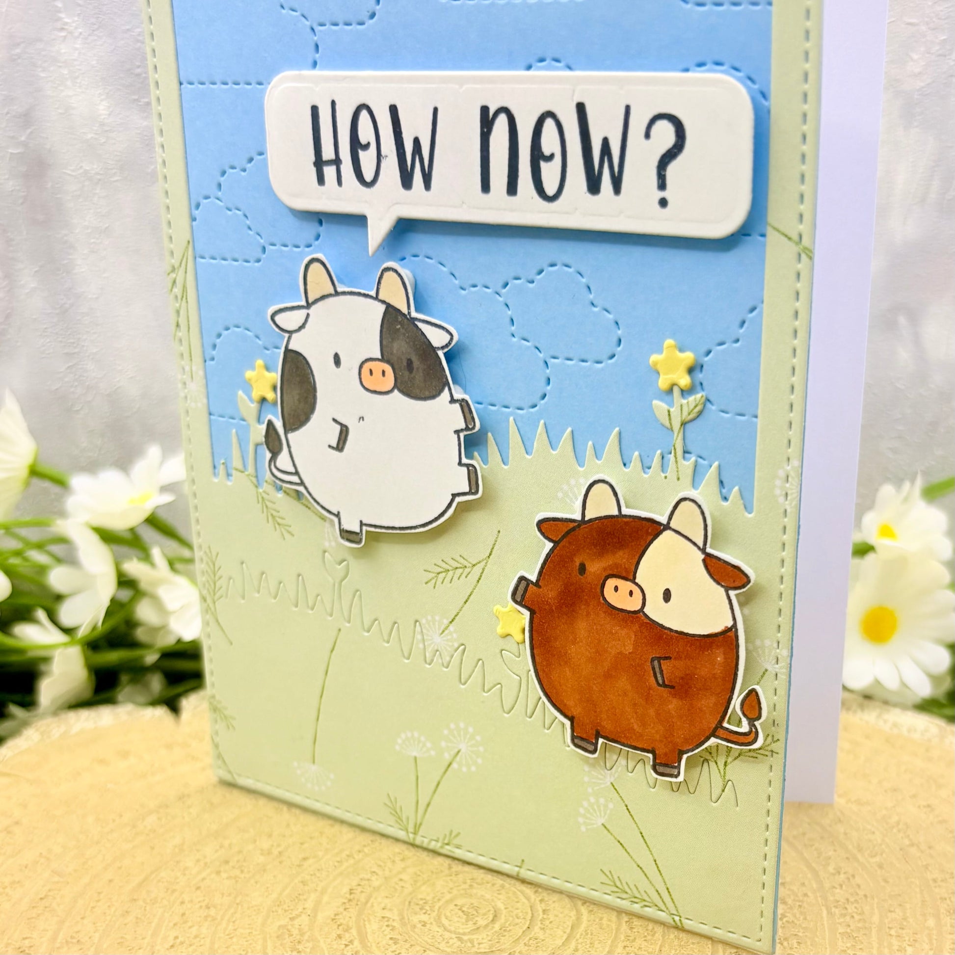 How Now Brown Cow Handmade Card-2