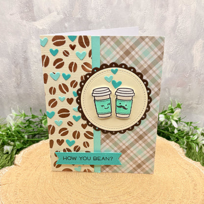 How You Bean Coffee Cup Handmade Card-1