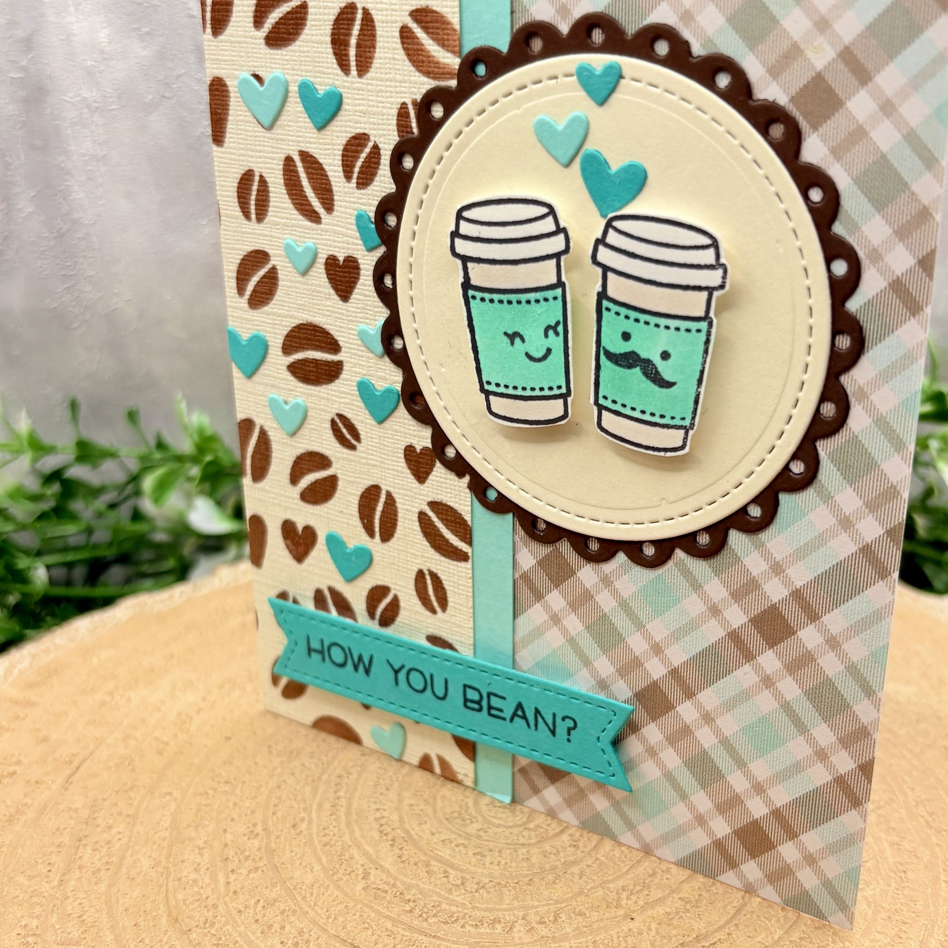 How You Bean Coffee Cup Handmade Card-2
