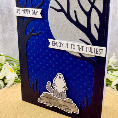 Howling Wolf Handmade Birthday Card-2