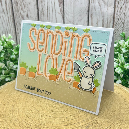 I Carrot About You Bunny Handmade Card-1