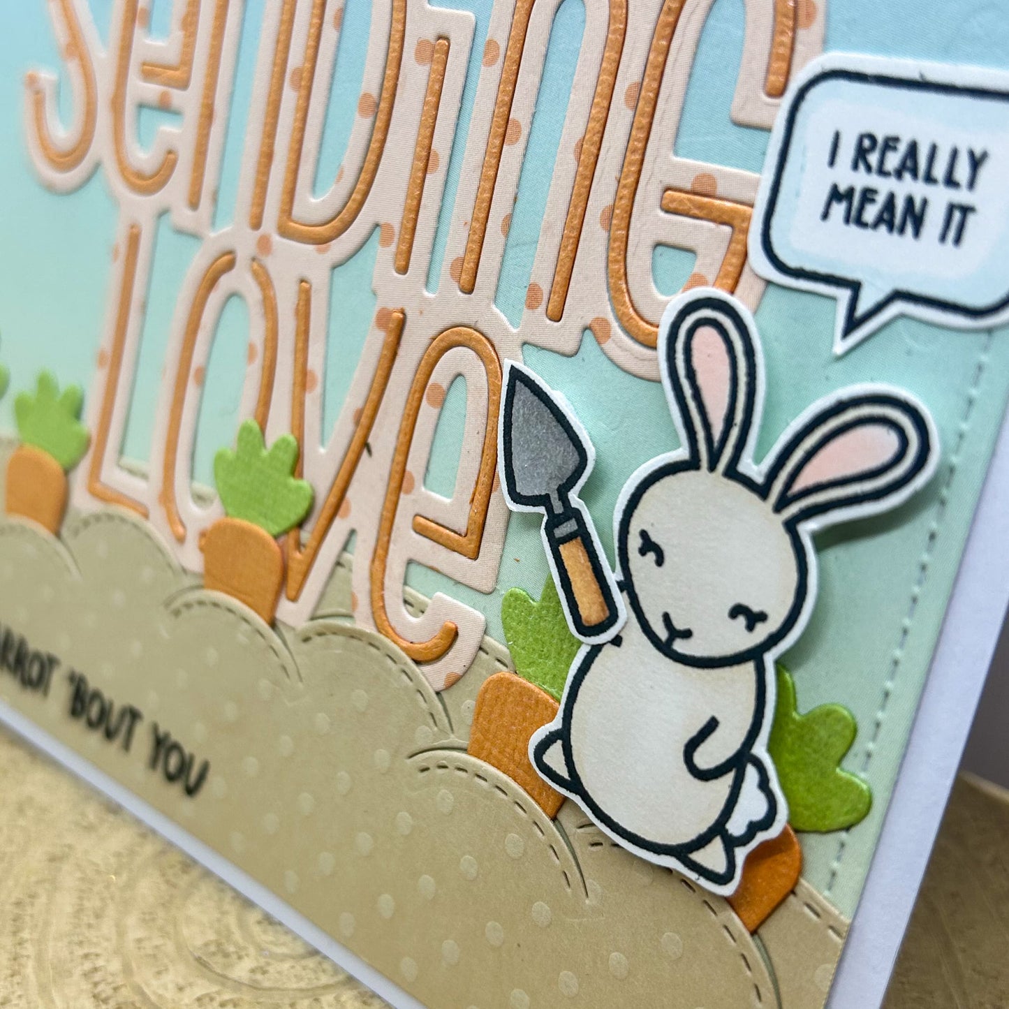 I Carrot About You Bunny Handmade Card-2
